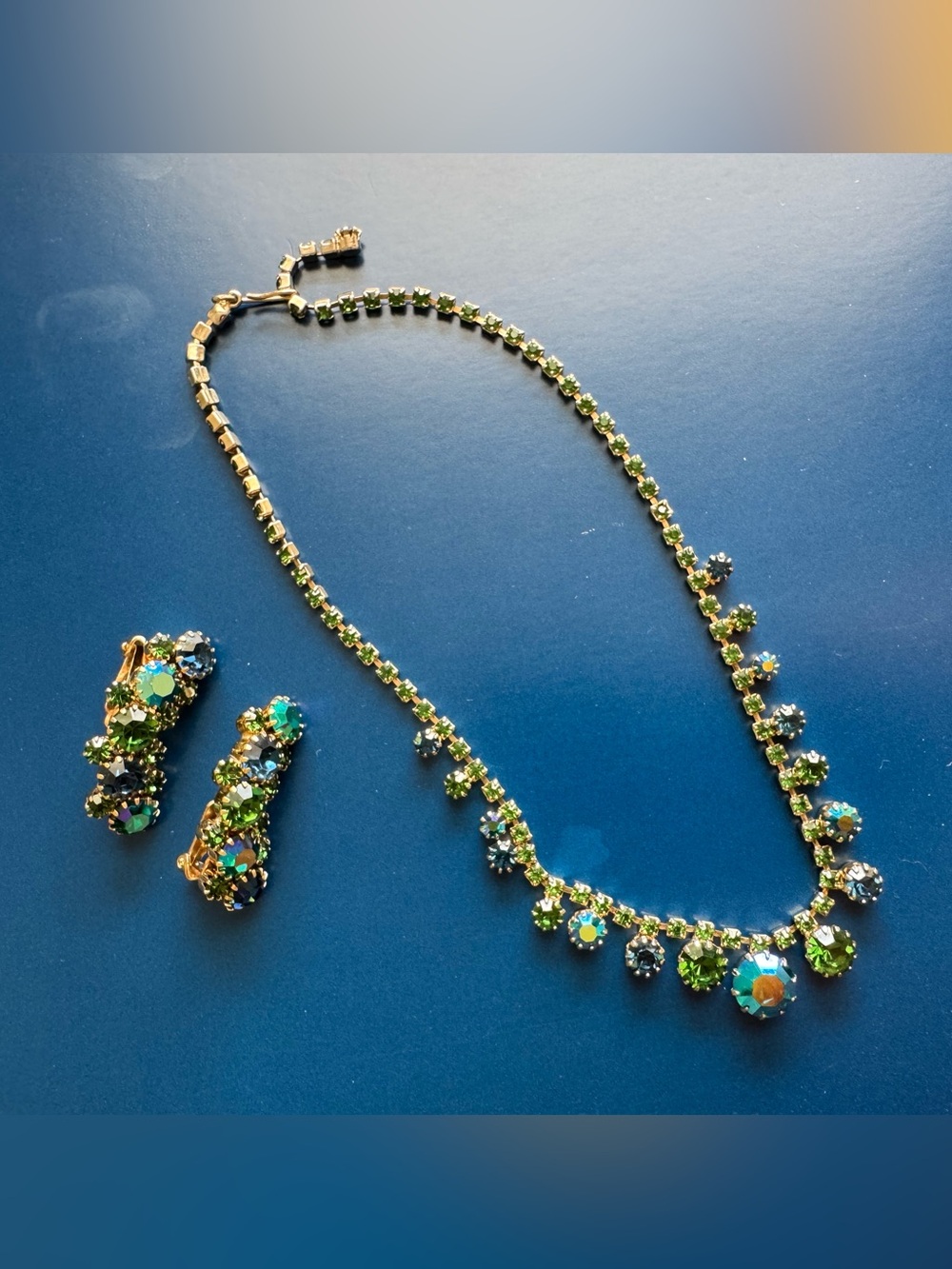 Vintage Karu necklace and earring set